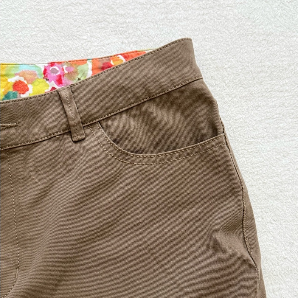 Coldwater Creek Natural Fit Brown Capri Pants Womenβs Size 10 - Picture 4 of 9